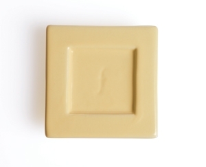 2入陶瓷方型茶托 Tea Tray (奶油黃) Ceramic Tray - Butter Yellow